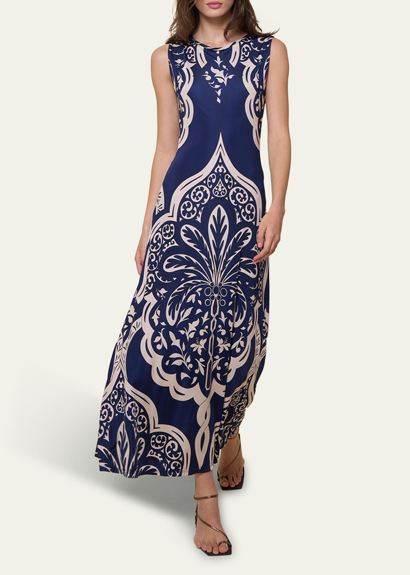 Johanna Ortiz Voyage Reversible Twist-Front Cut-Out Maxi Dress outlook