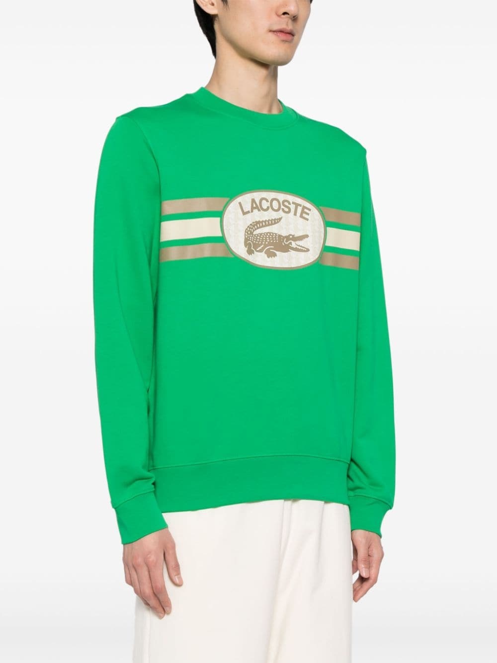 logo-print cotton sweatshirt - 3
