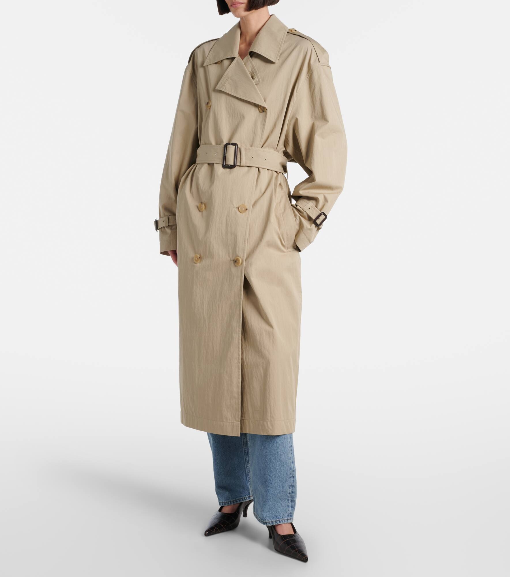 Cotton-blend trench coat - 6