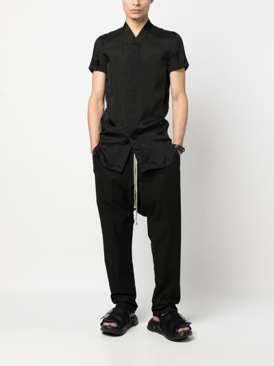 Rick Owens short-sleeved cotton shirt outlook
