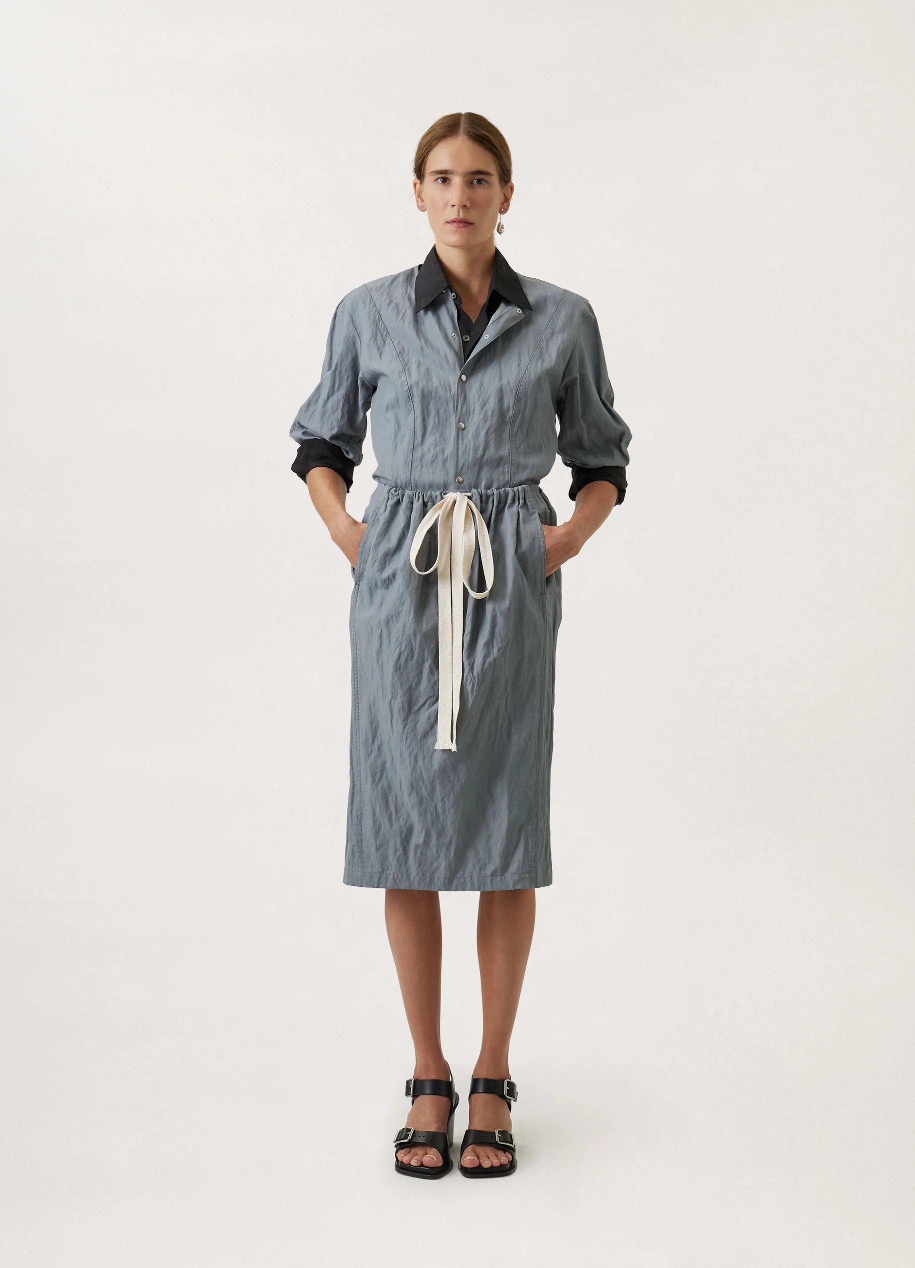 CRINKLED DRAWSTRING SKIRT
VISCOSE COTTON - 3
