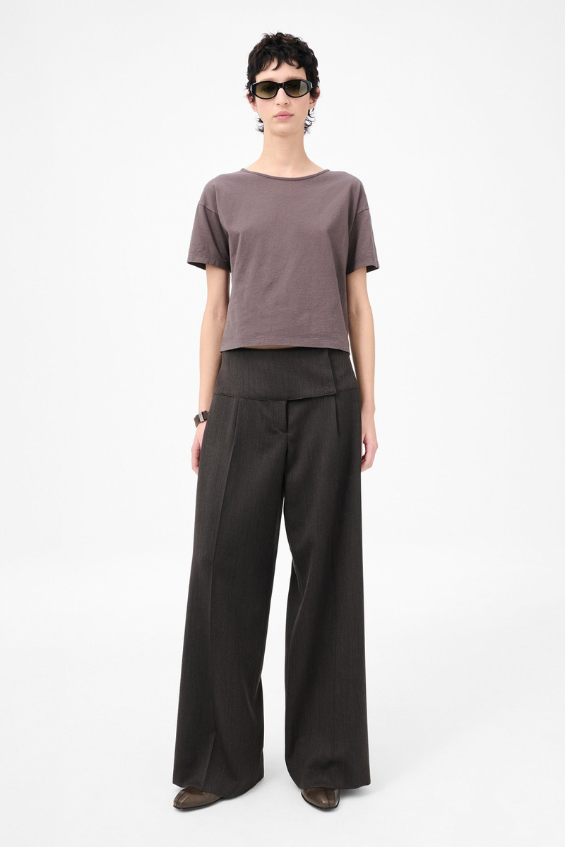 Our Legacy Girdle Trouser Havana Brown Chain Wool outlook