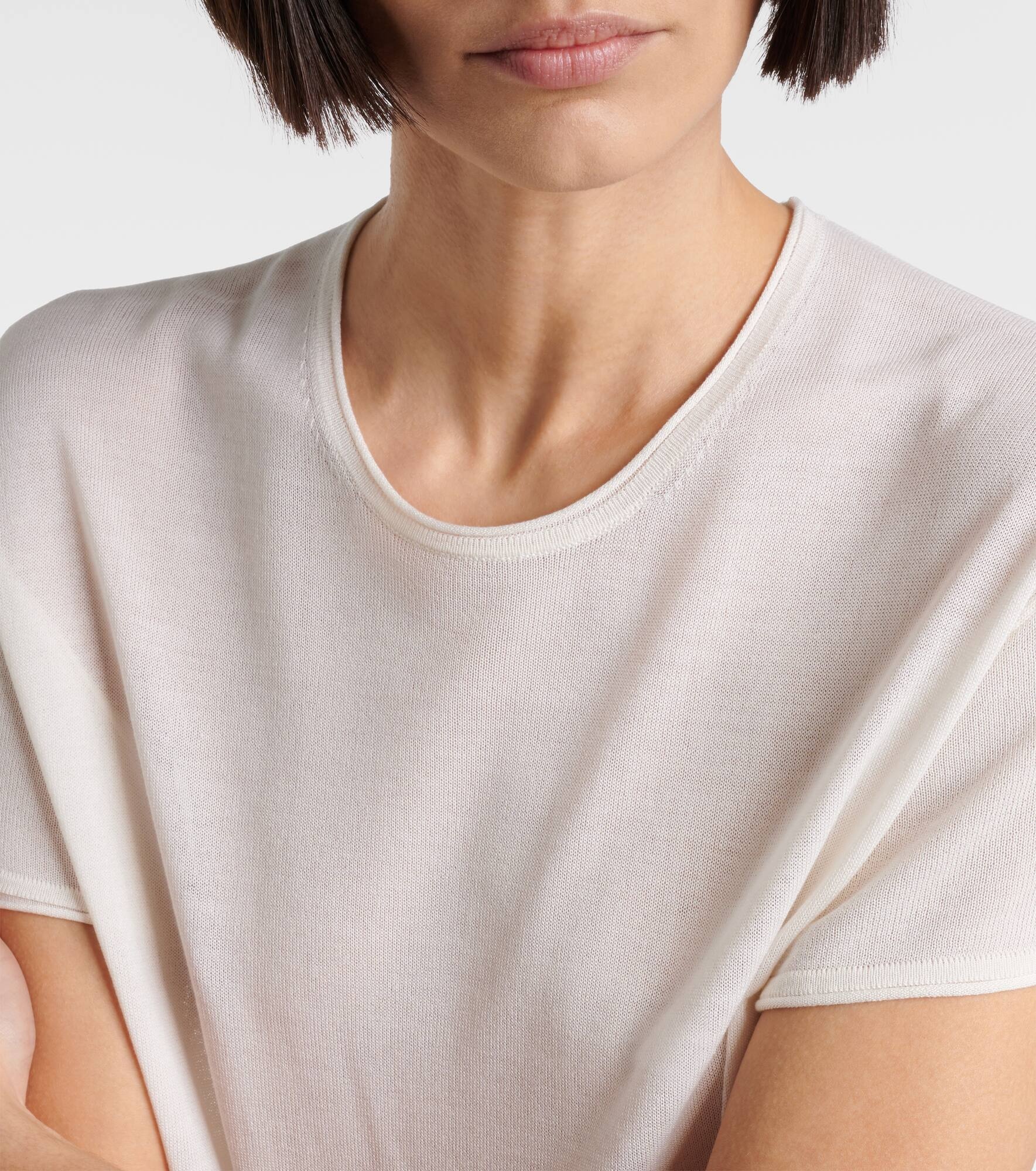 Knitted silk T-shirt - 4
