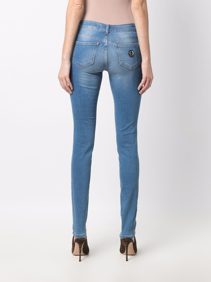 skinny-cut denim leggings 4