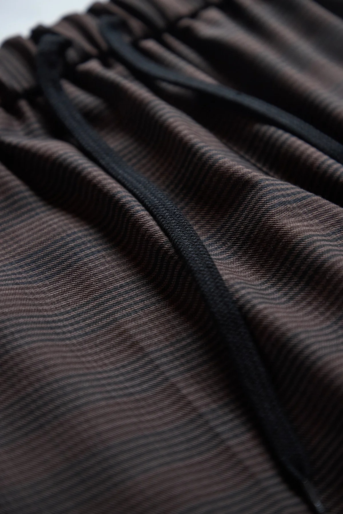 MM6 Check Drawstring Trousers Brown/Black - 3