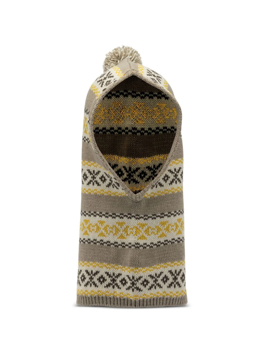 pompom striped hat - 1