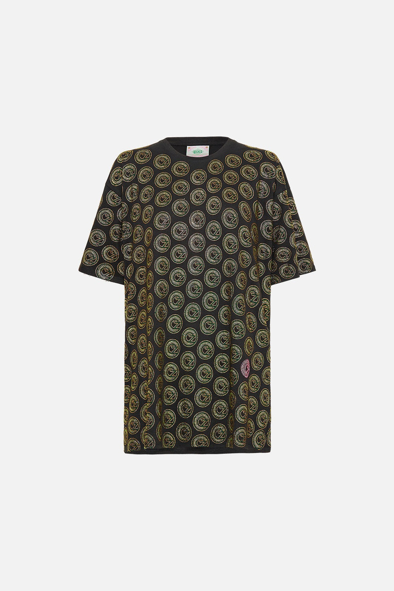 OVERSIZED BAND TEE- BLACK - 1
