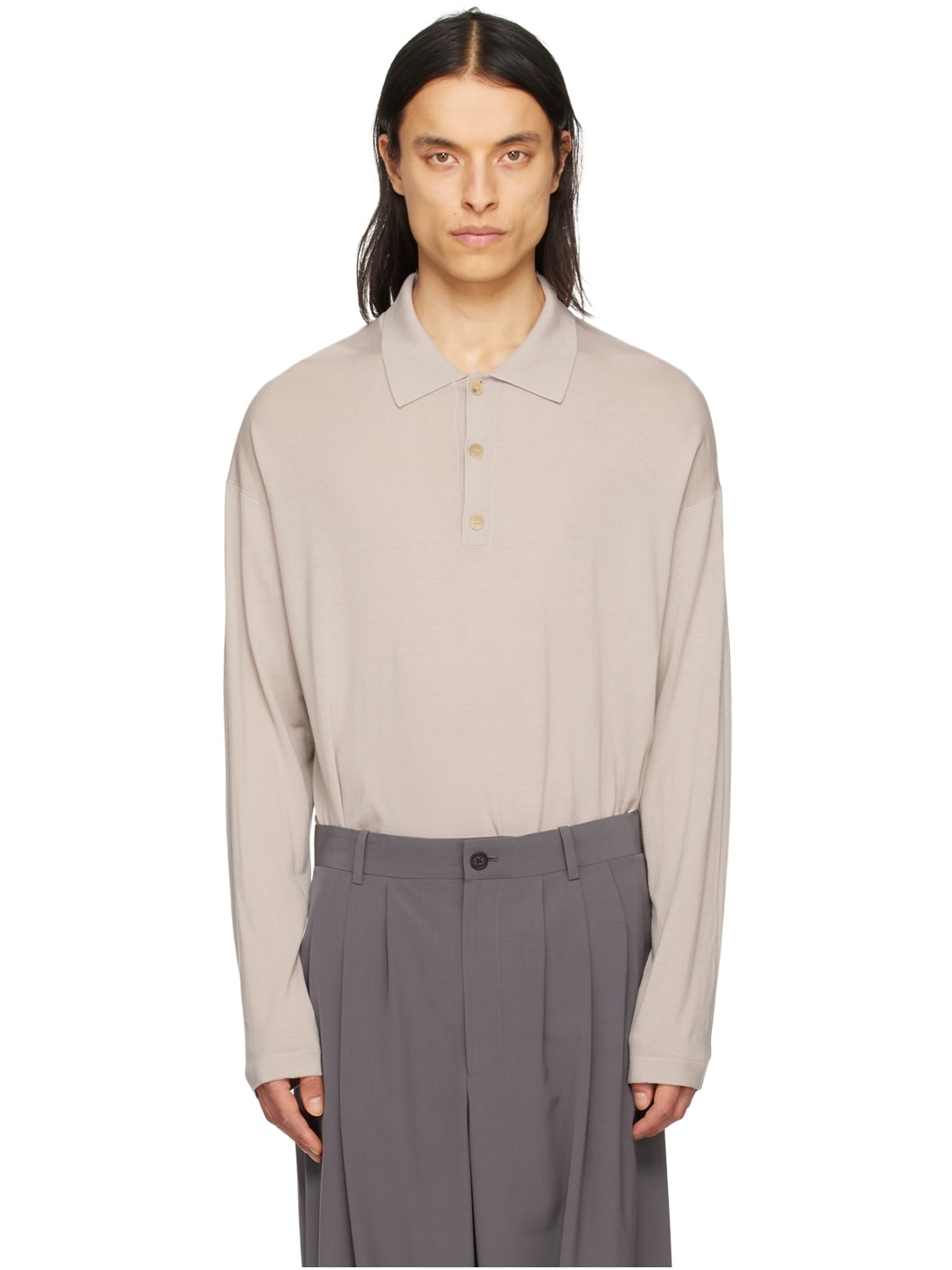 Taupe Dijon Polo - 1