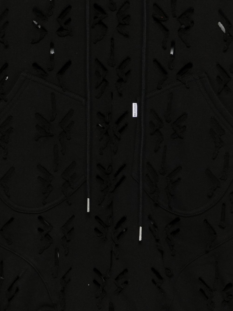 laser-slashed hoodie 3