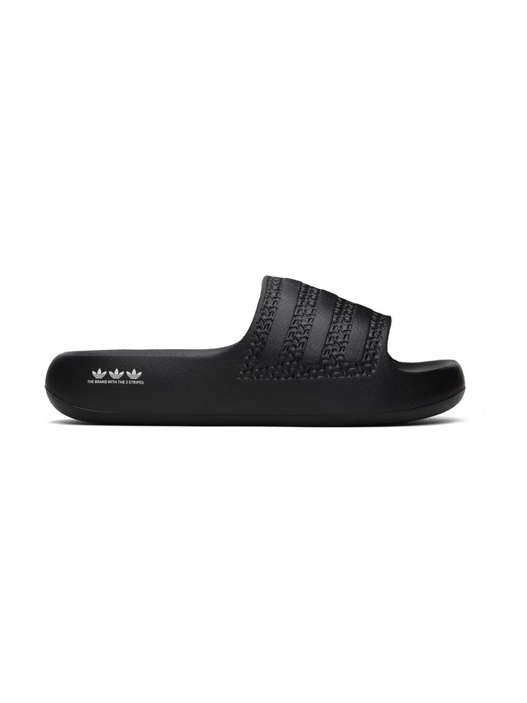 Black Adilette Ayoon Pool Slides - 1