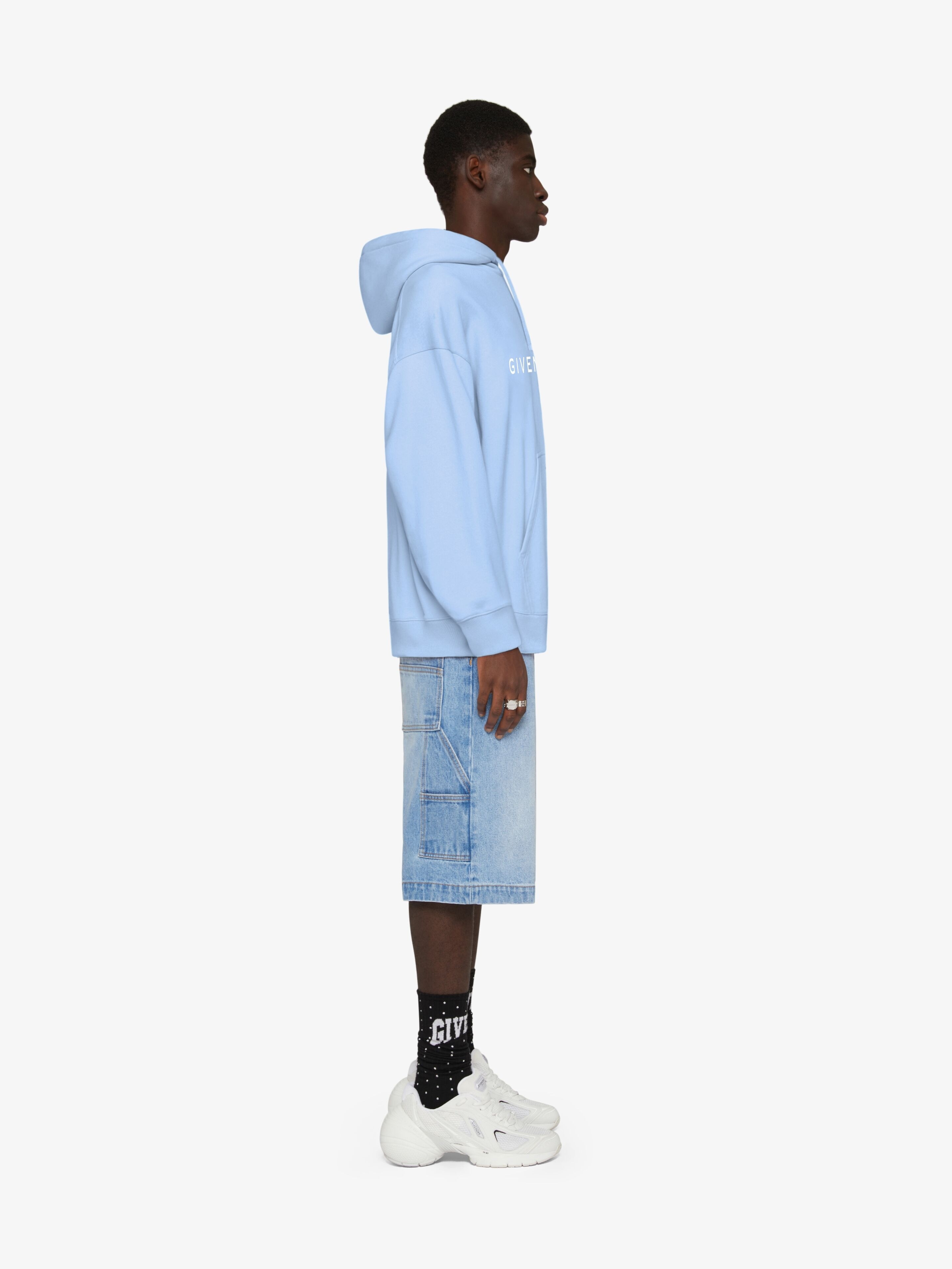 GIVENCHY ARCHETYPE SLIM FIT HOODIE IN FLEECE - 3