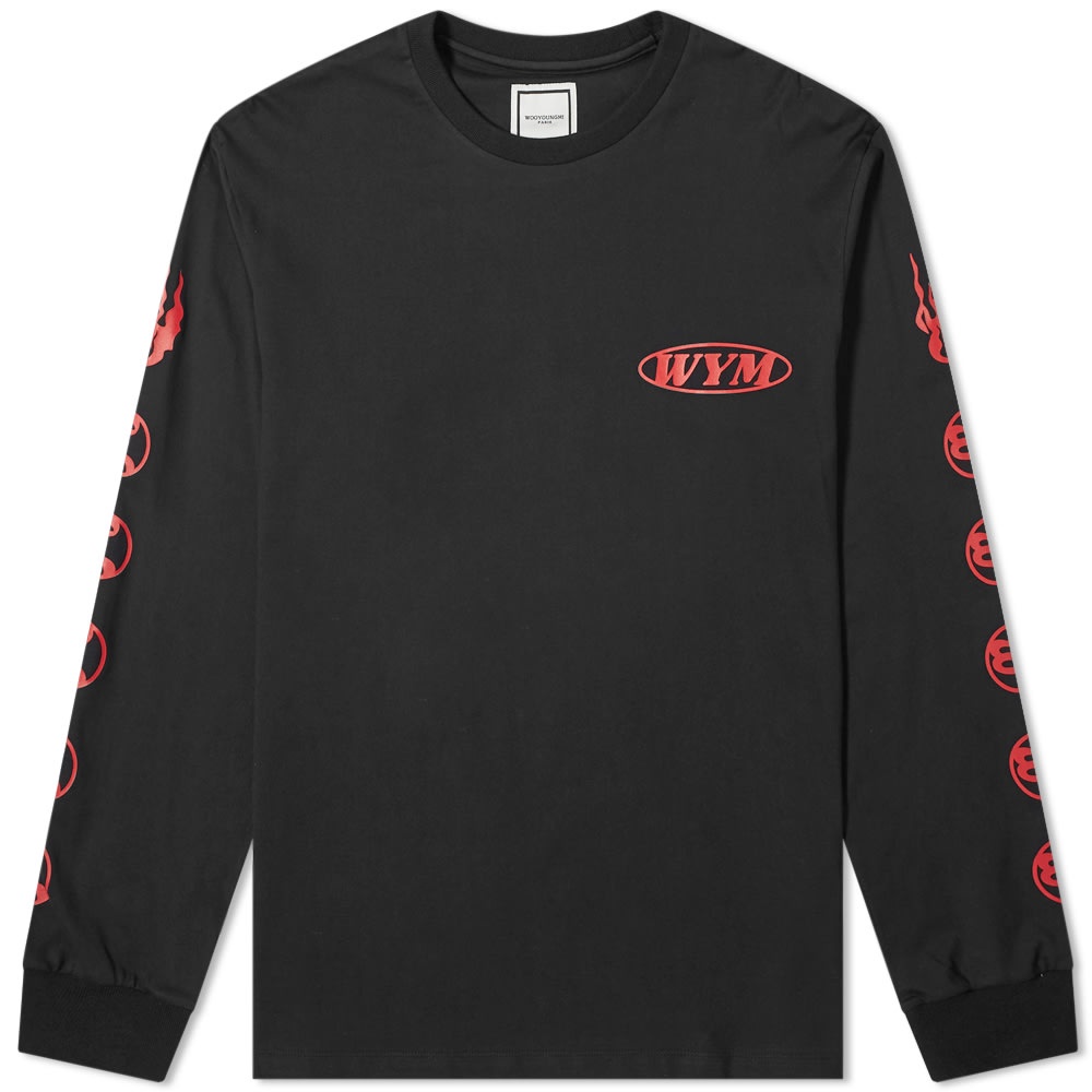 Wooyoungmi Long Sleeve Motif Logo Tee - 1