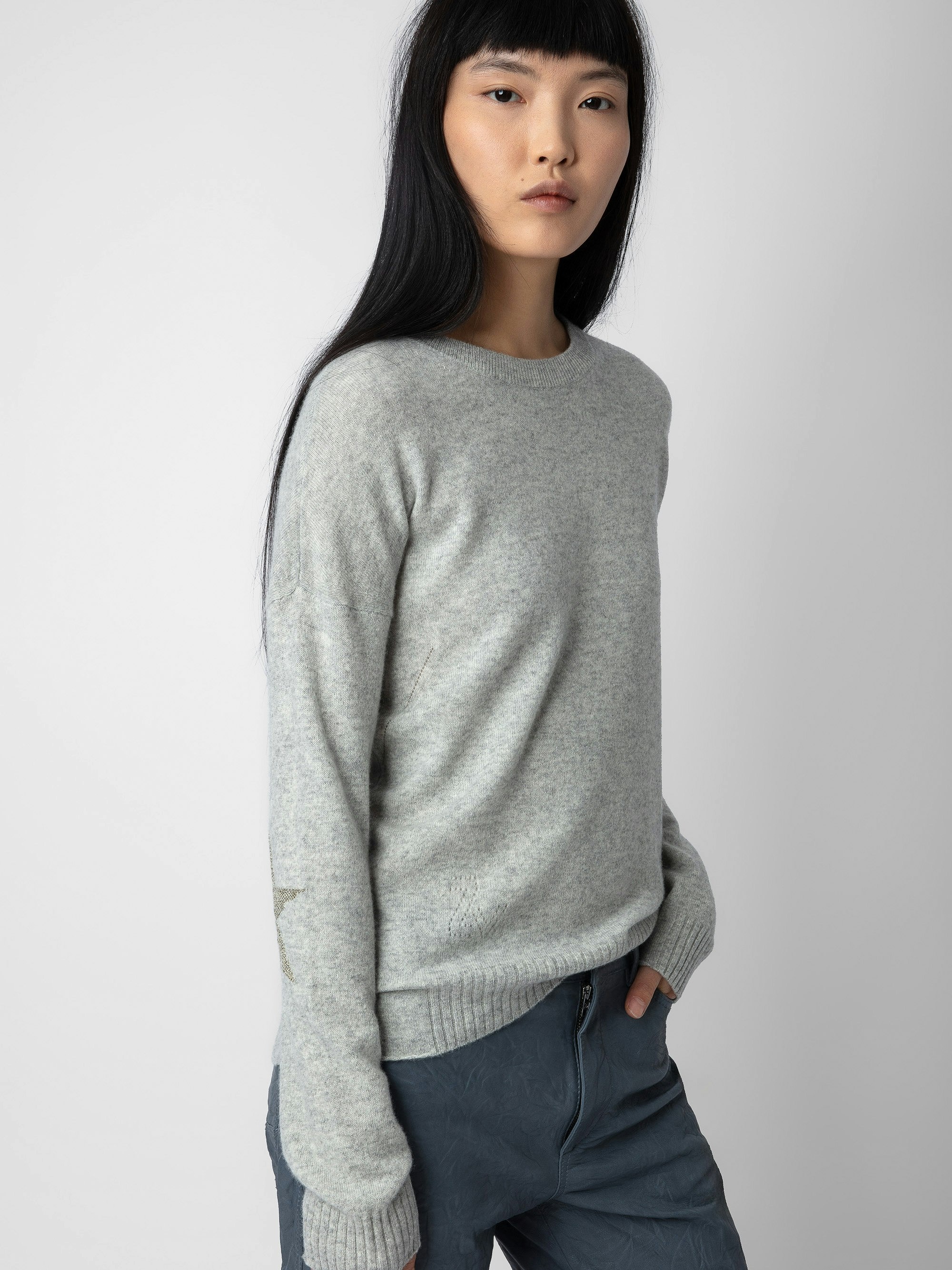 Cici Patch Cashmere Sweater - 4