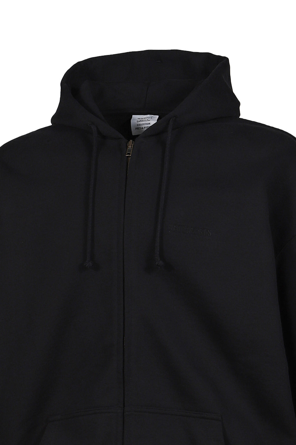 LOGO OVERSIZED ZIP-UP HOODIE / BLK - 9