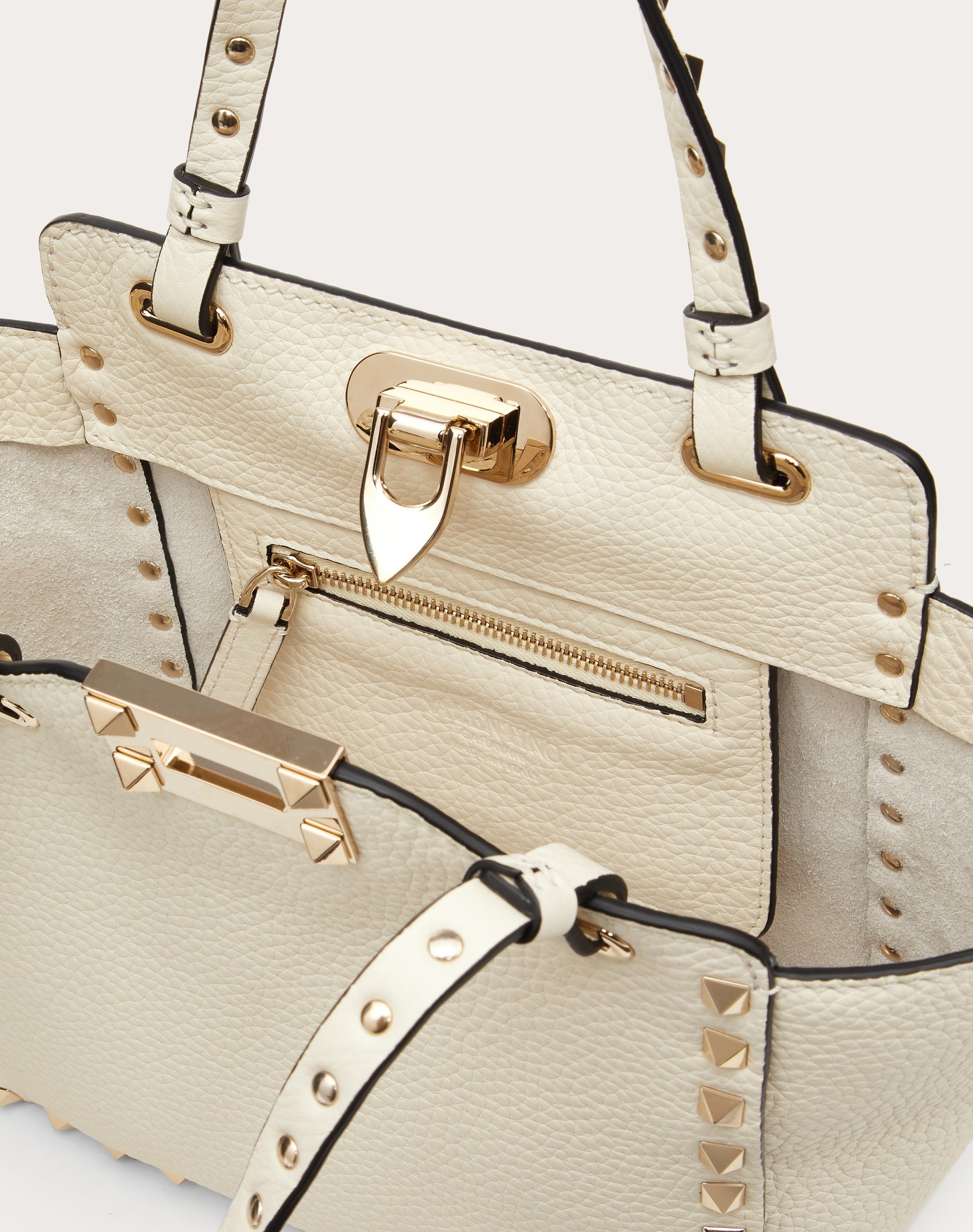 MINI ROCKSTUD GRAINY CALFSKIN BAG - 4