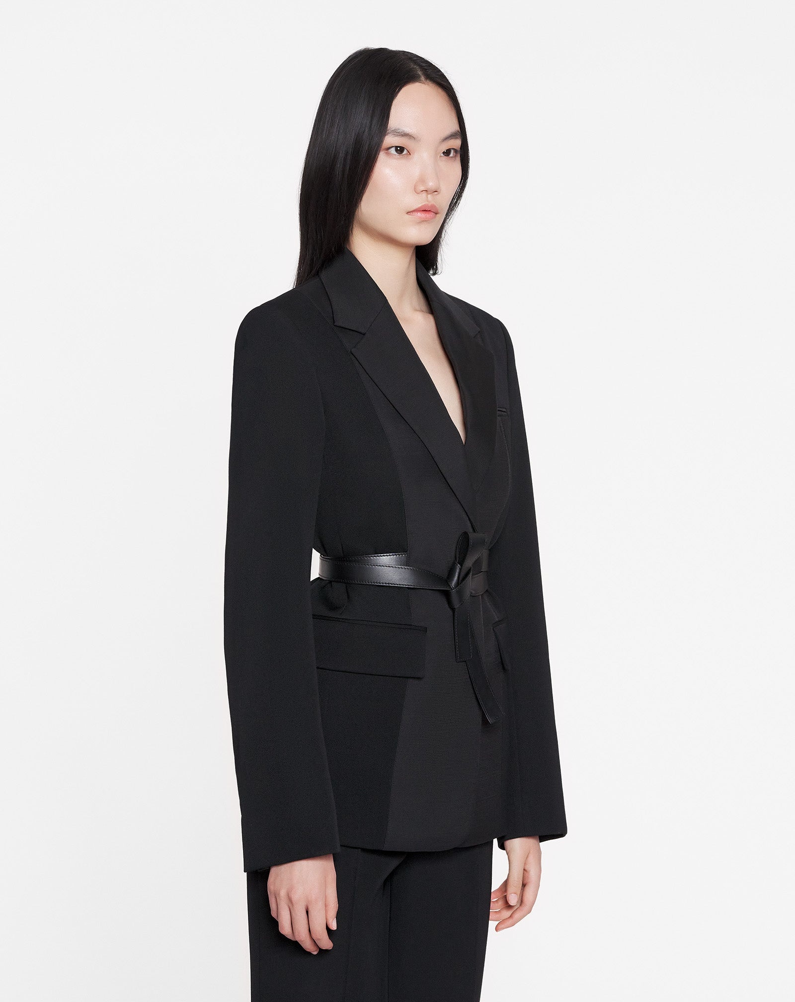 BELTED TAILORED JACKET - 3