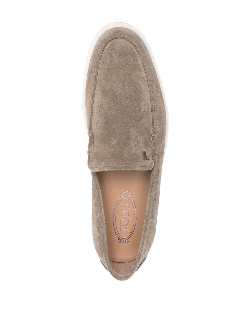 almond-toe suede loafers - 4