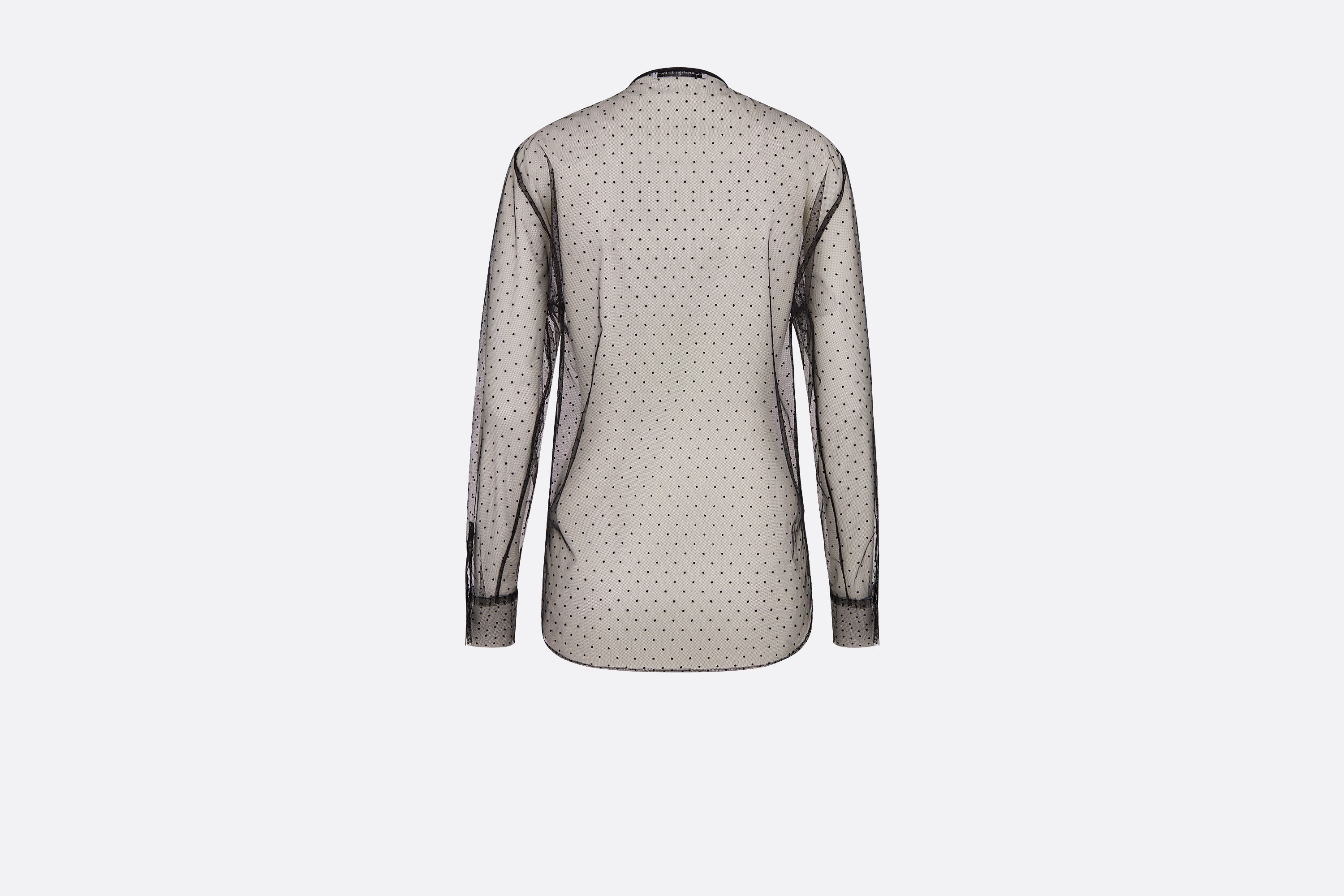 Dior Sheer Blouse with Plastron | REVERSIBLE