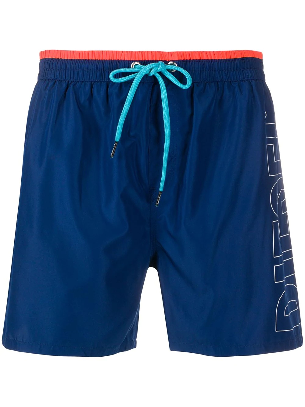 logo-print swim shorts - 1