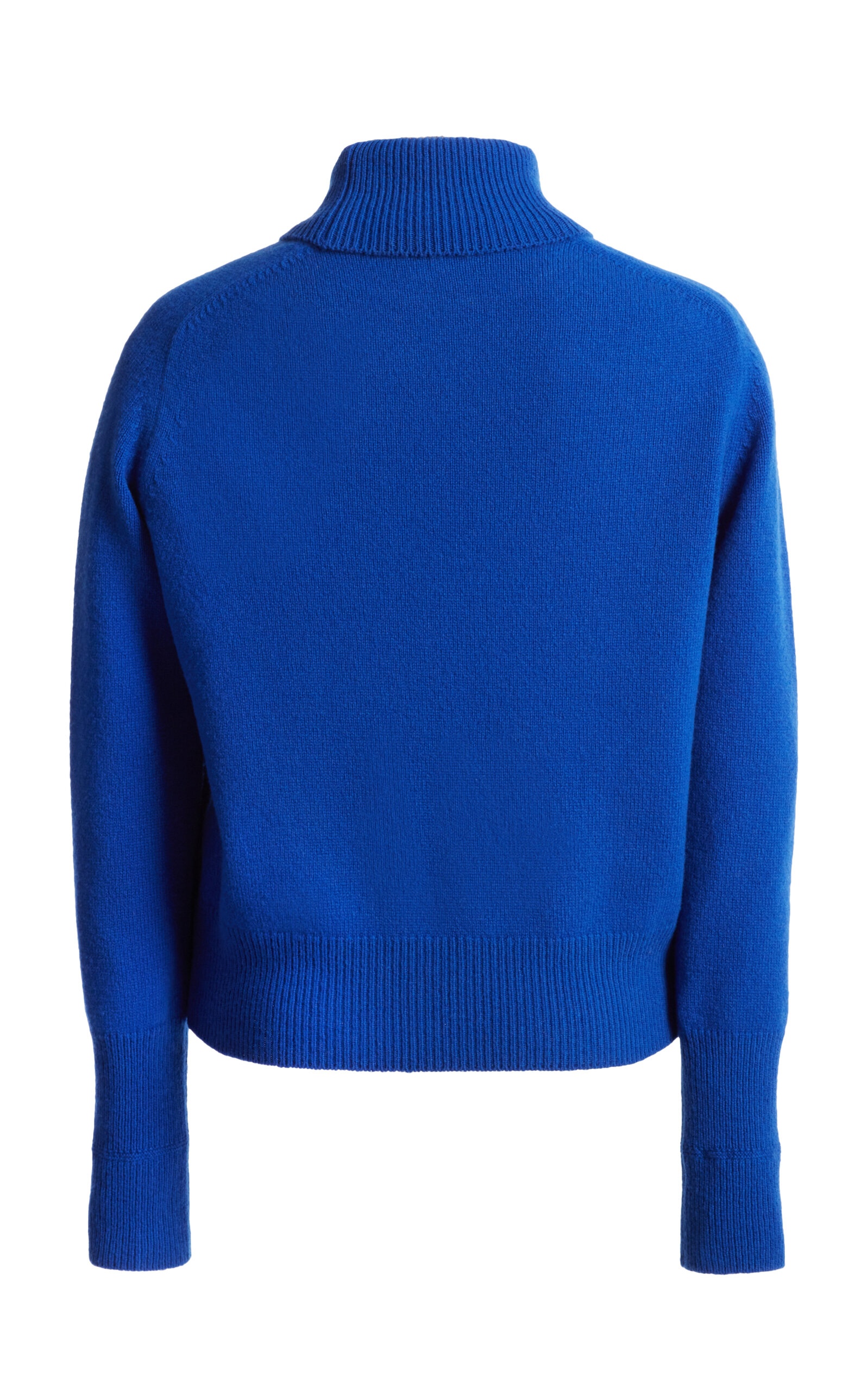 Knit Wool Turtleneck Sweater blue - 6