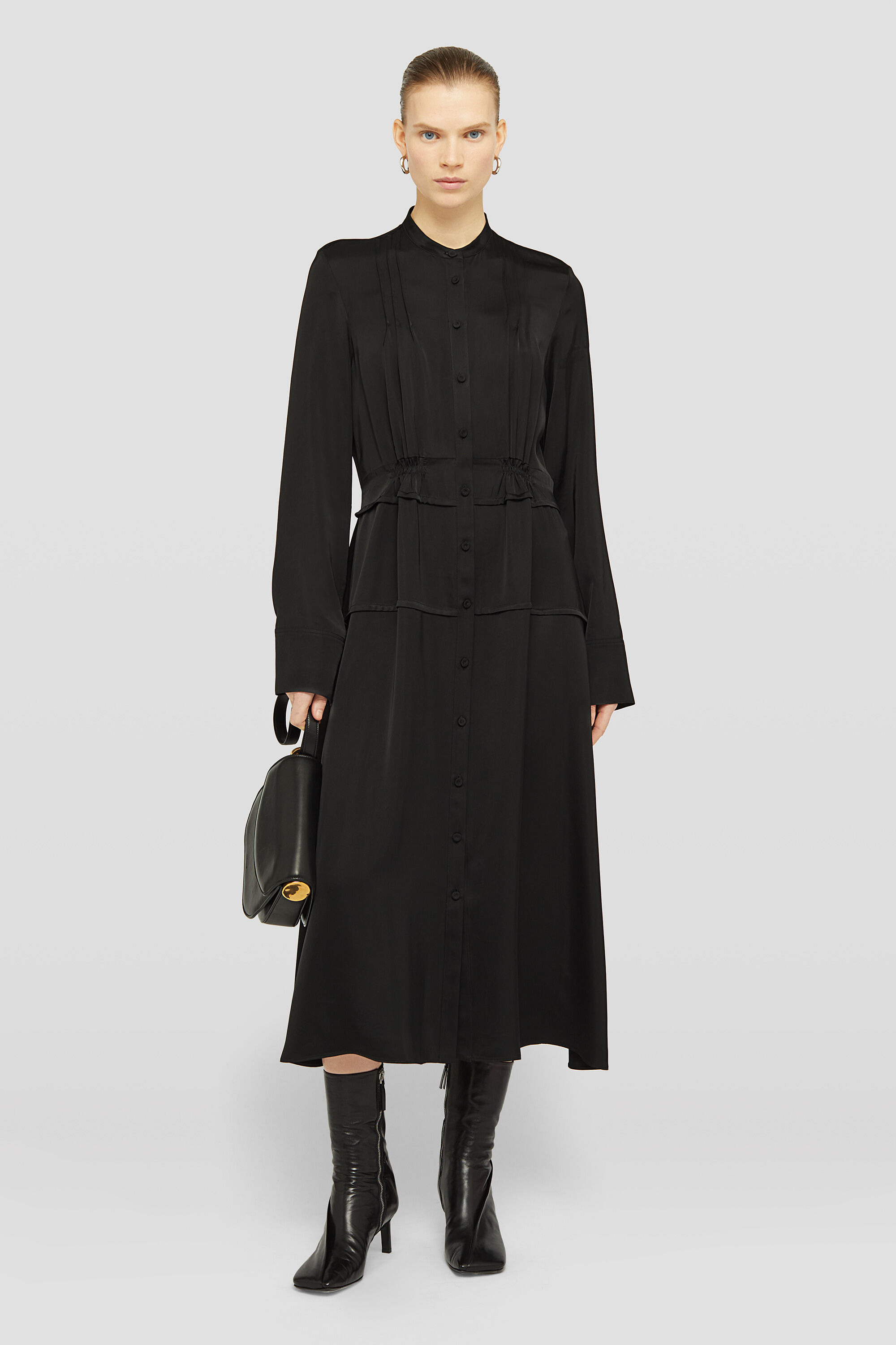 Fluid Viscose Shirt Dress - 2