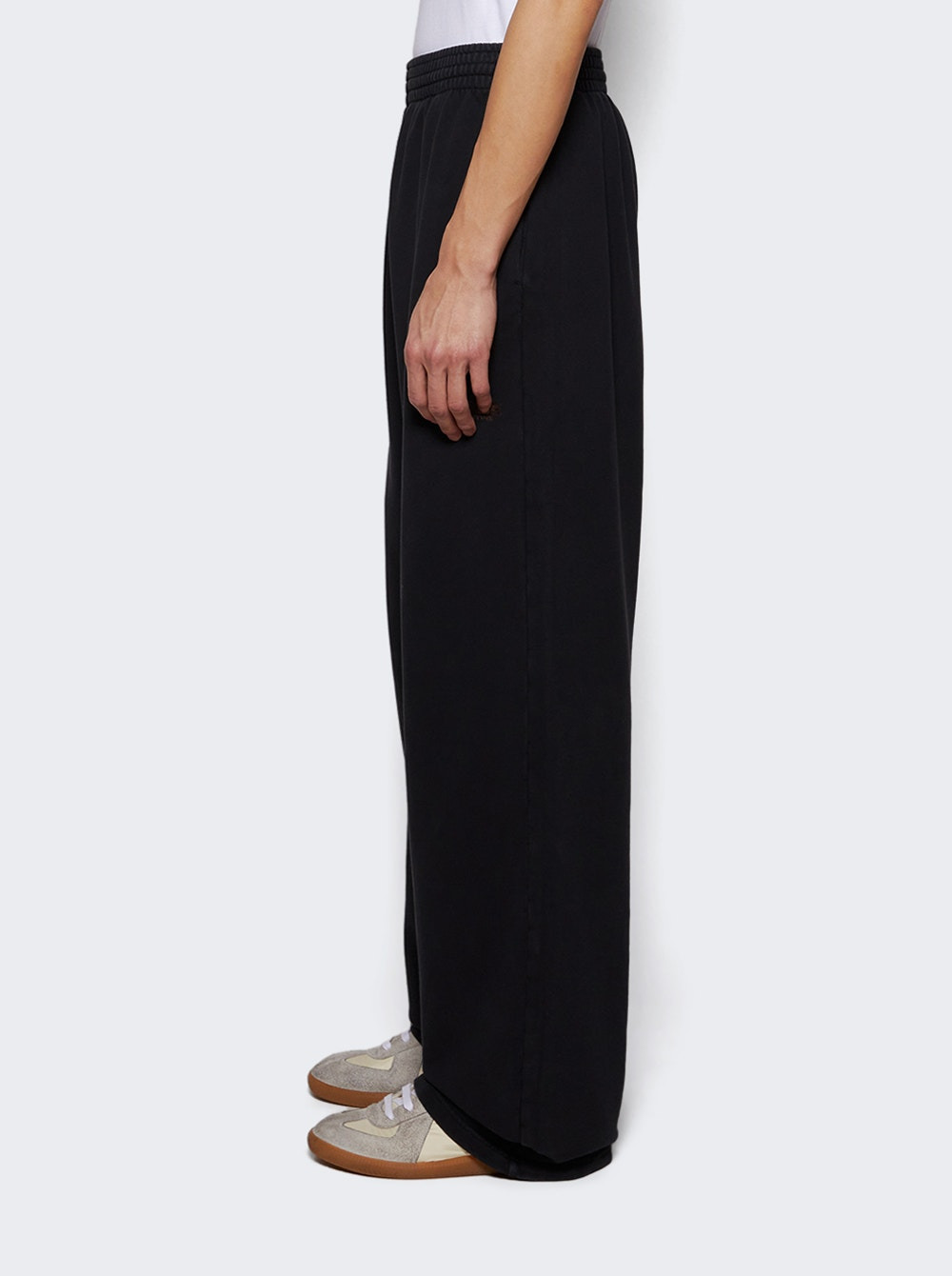 Wide Leg Sweatpant Black Washed - 3