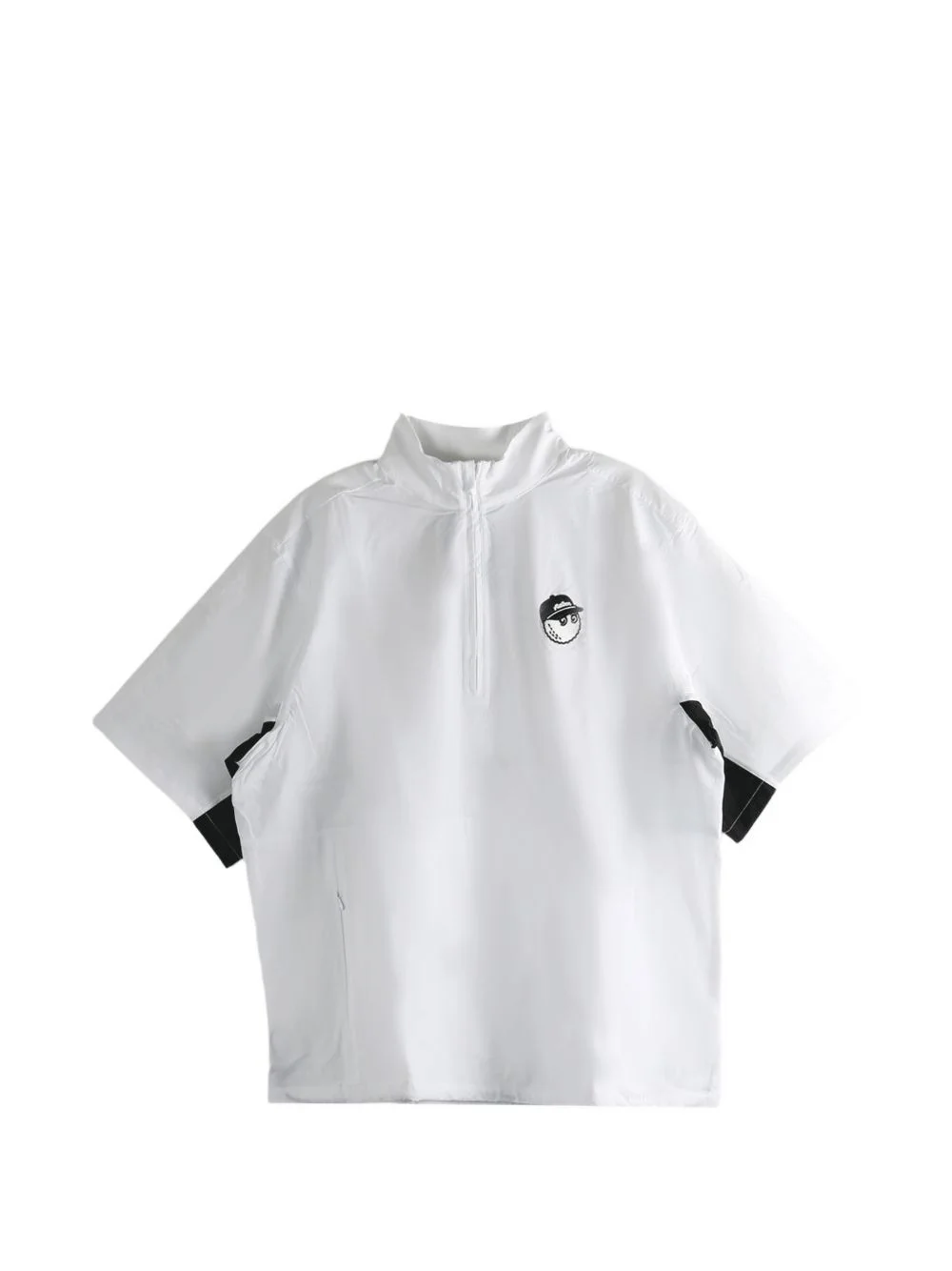 logo embroidery short sleeve T-shirt - 1
