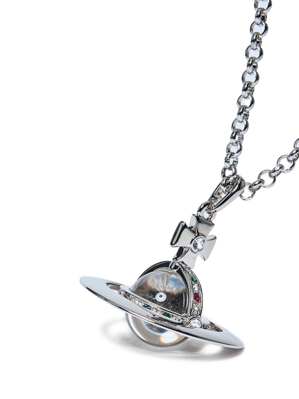 Orb-plaque necklace - 3