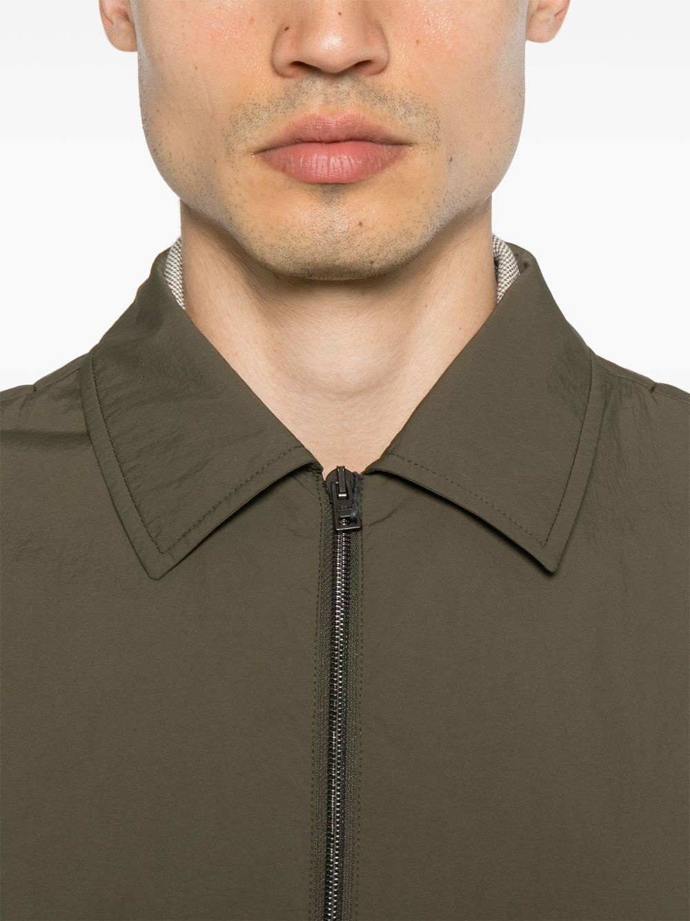 classic-collar shirt jacket - 5