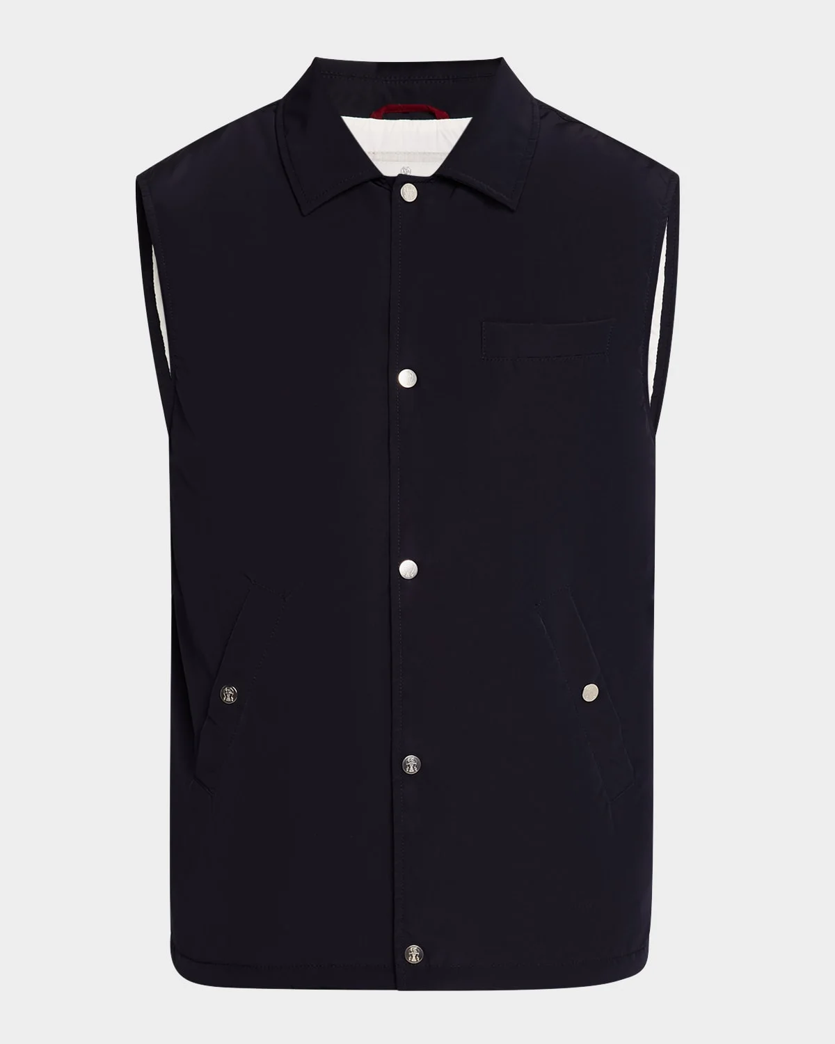 Men's Water Resistant Snap-Front Vest - 1