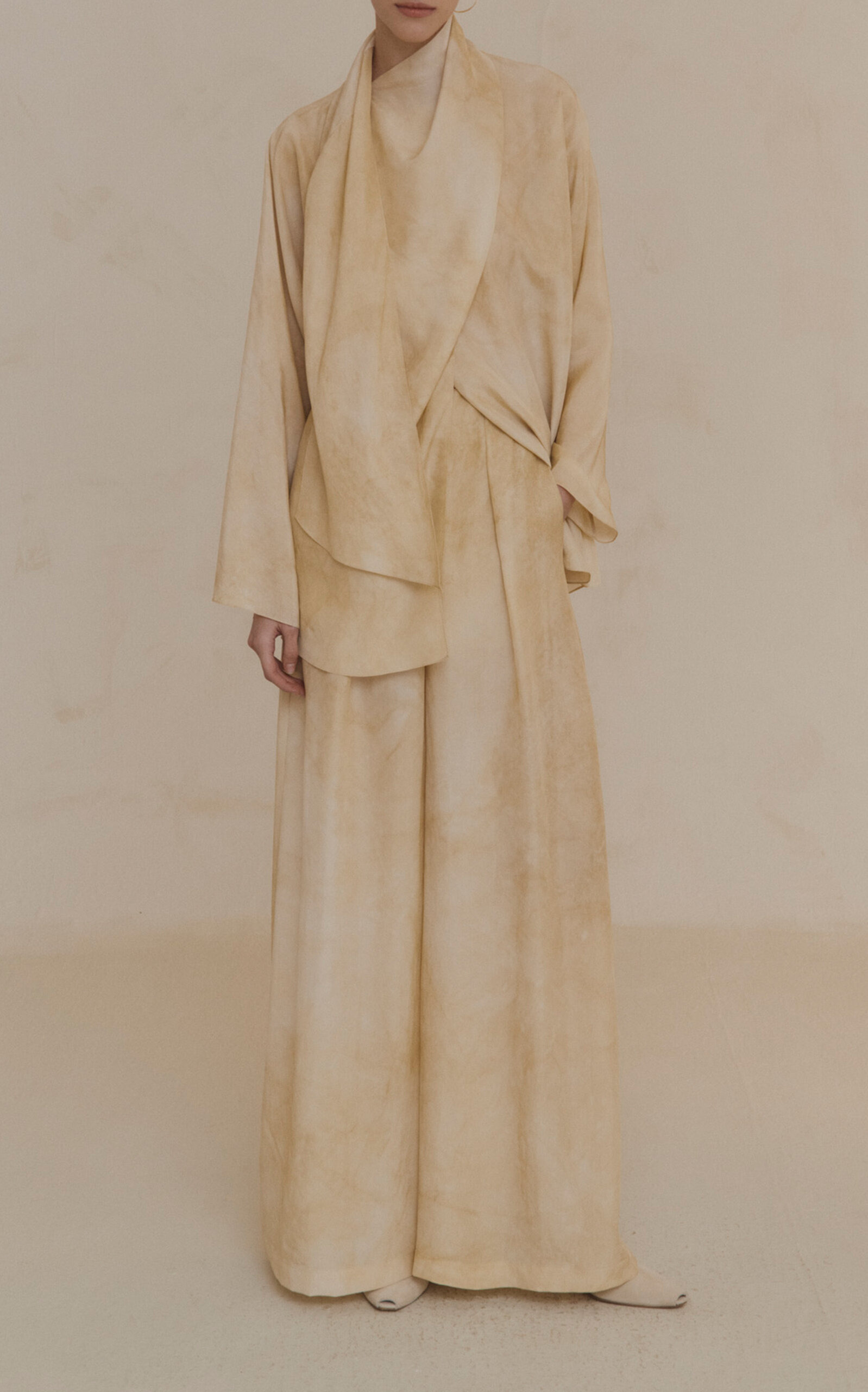 Dream Silk Wide-Leg Pants ivory - 3