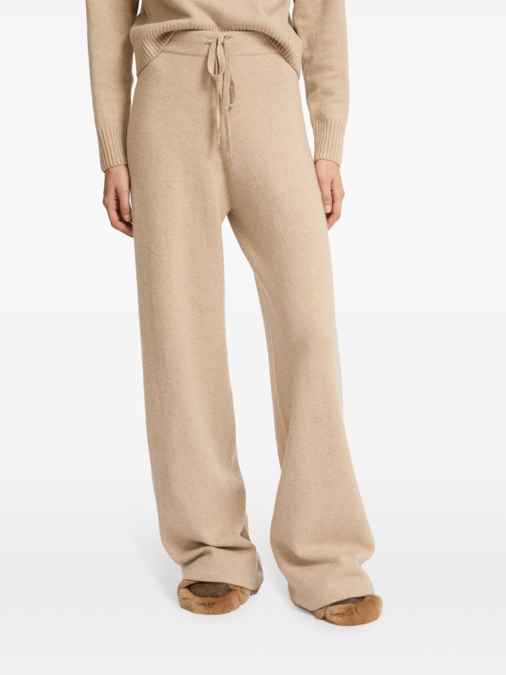 knitted wide-leg trousers - 3