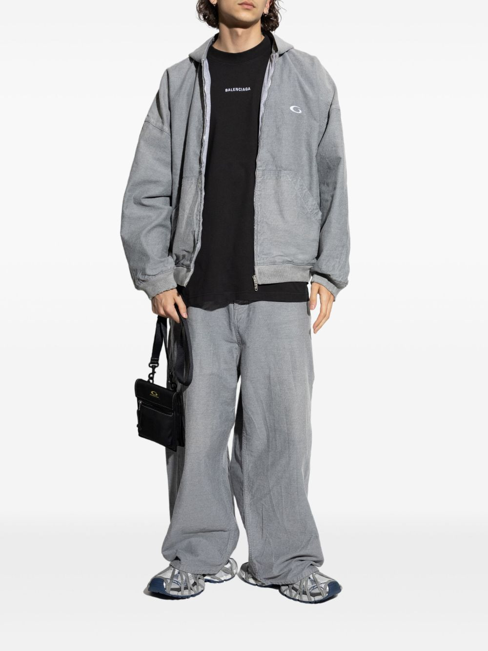 Trompe L'oeil logo-embroidered trousers - 2