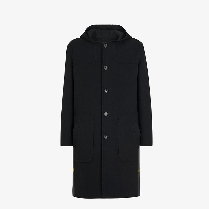 Black wool coat 1