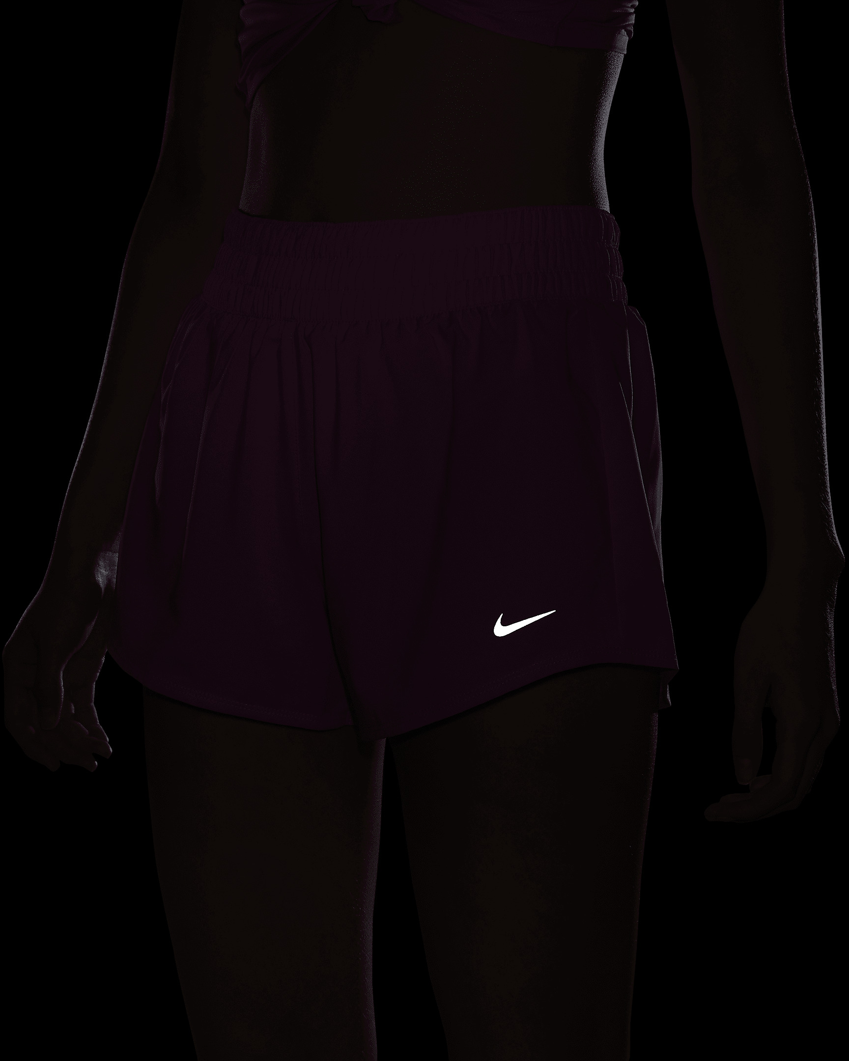 Nike One Women's Dri-FIT Mid-Rise 3" Brief-Lined Shorts - 9