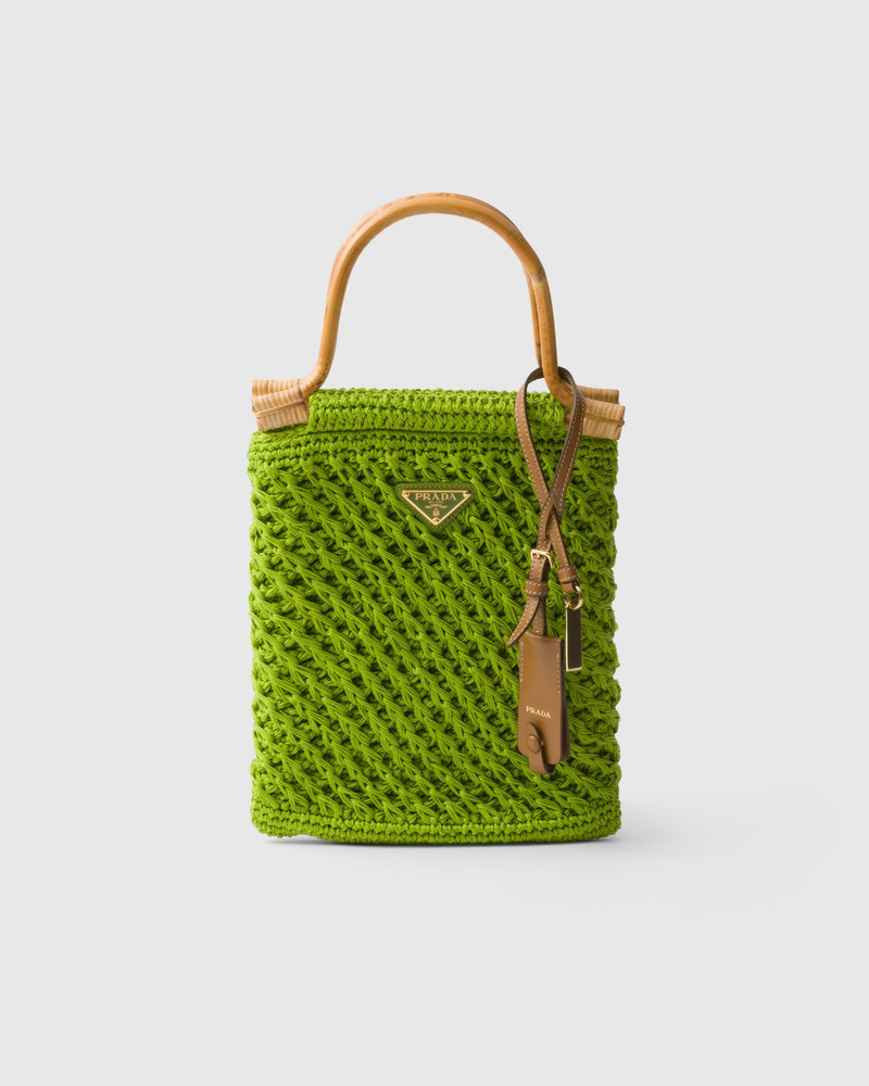 Cotton crochet mini-handbag - 1