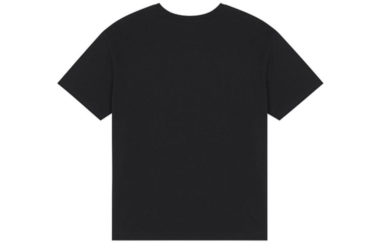 New Balance Logo Embroidered Knit Round Neck Short Sleeve Black T-Shirt UT21503-BK - 2
