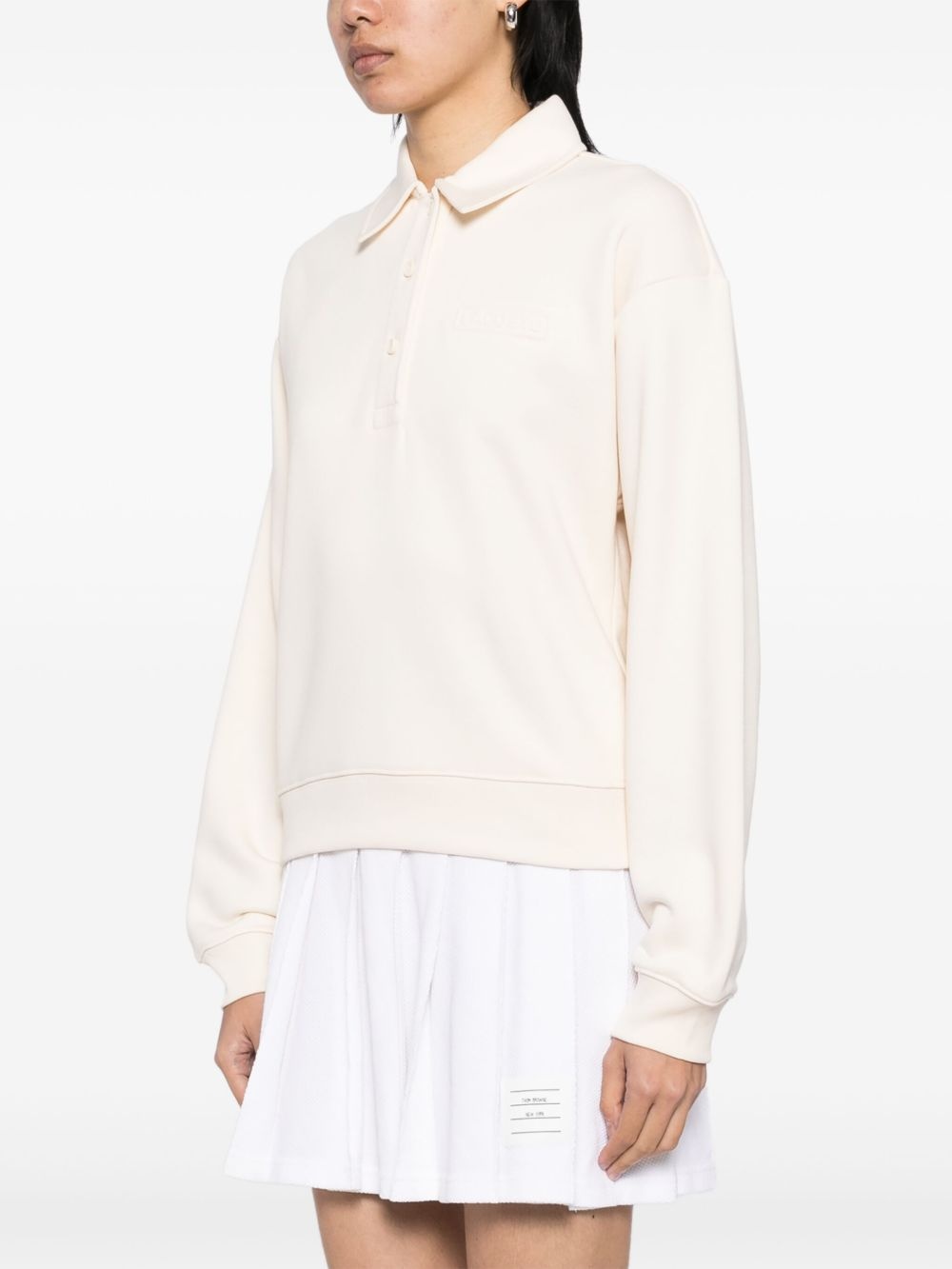 polo-collar sweatshirt - 3