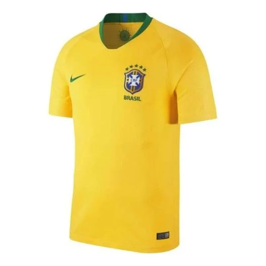 Nike Brasil 2018 Home Jersey Brazil Football Jersey Fan Edition Yellow 893856-749 - 1