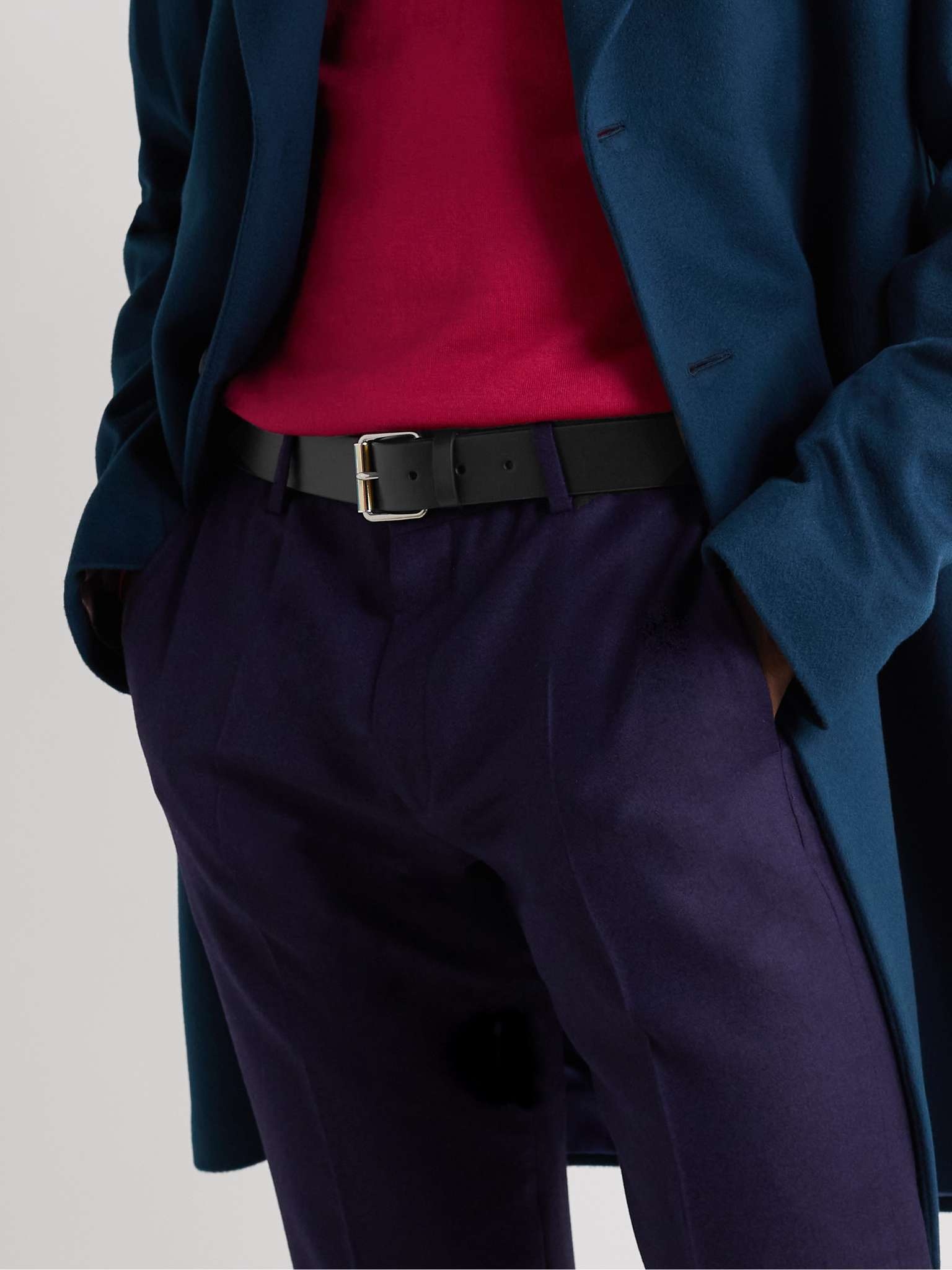 3.5cm Leather Belt - 4