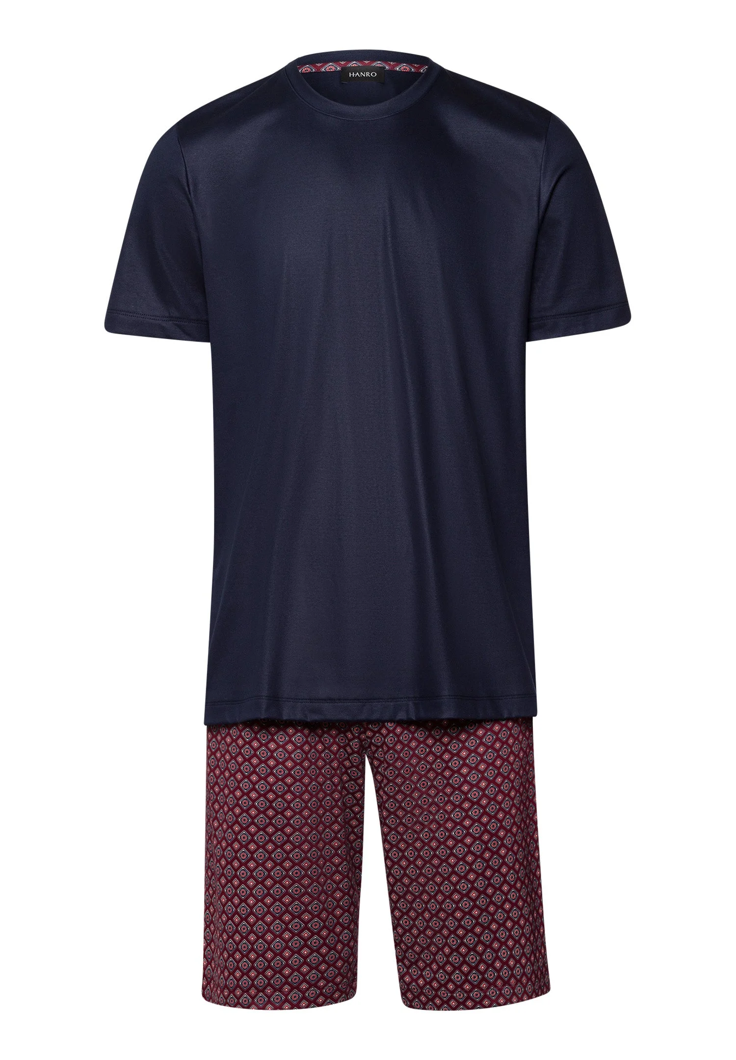 Night And Day Crew Neck Cotton Short Pajama Set - 1