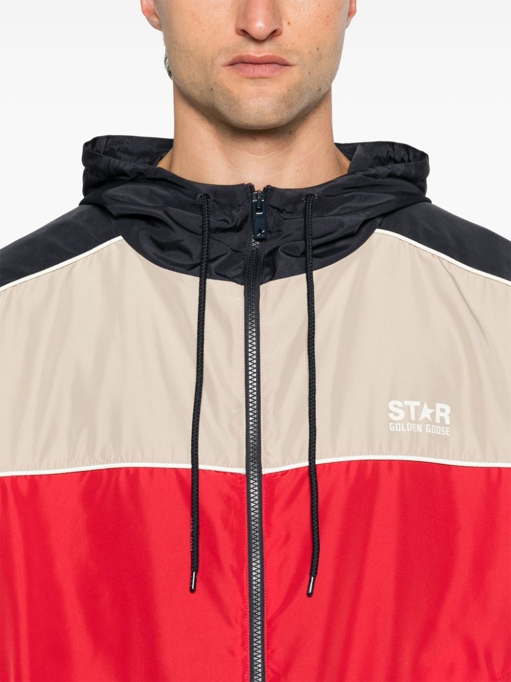 logo-print windbreaker - 5