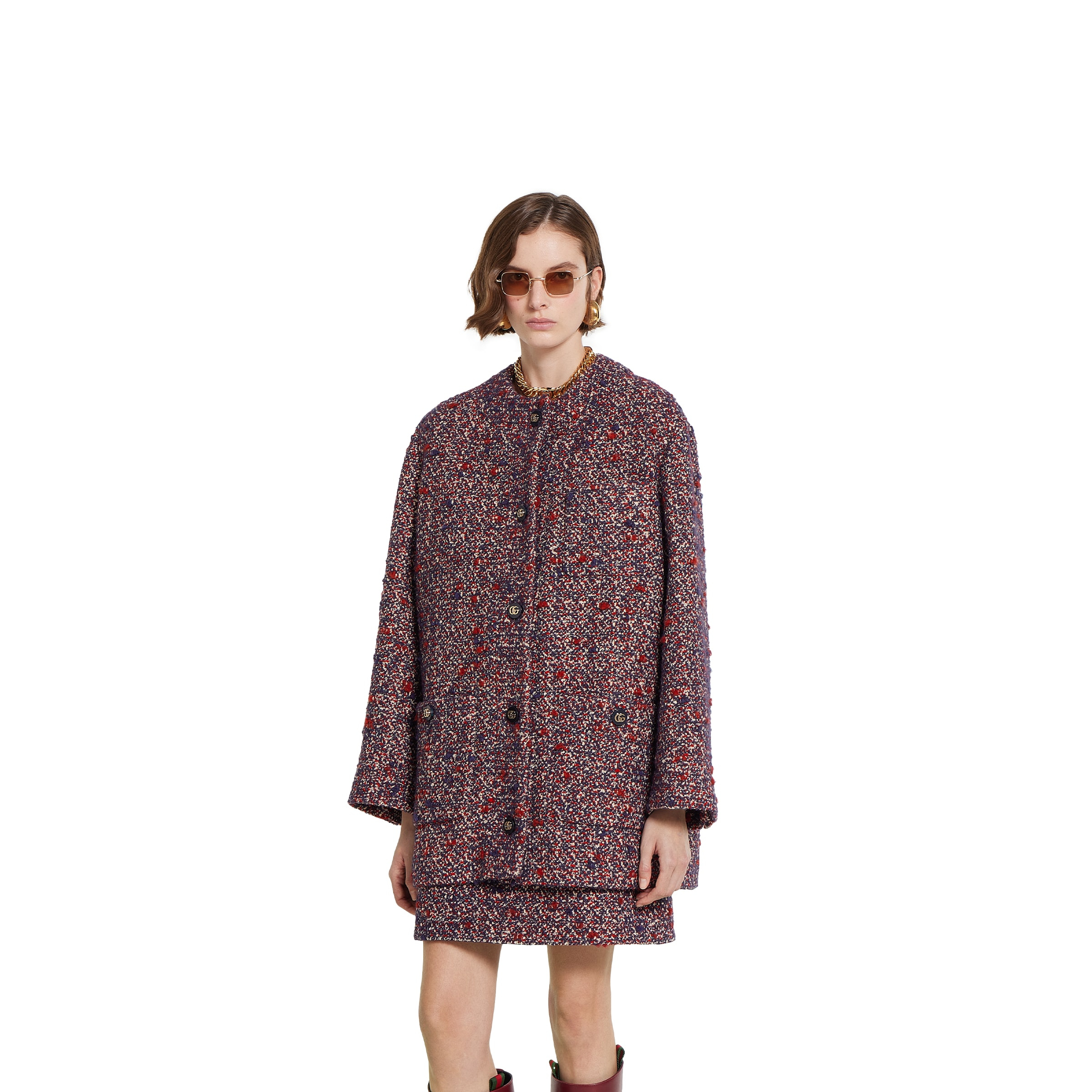 Wool bouclé jacket - 3