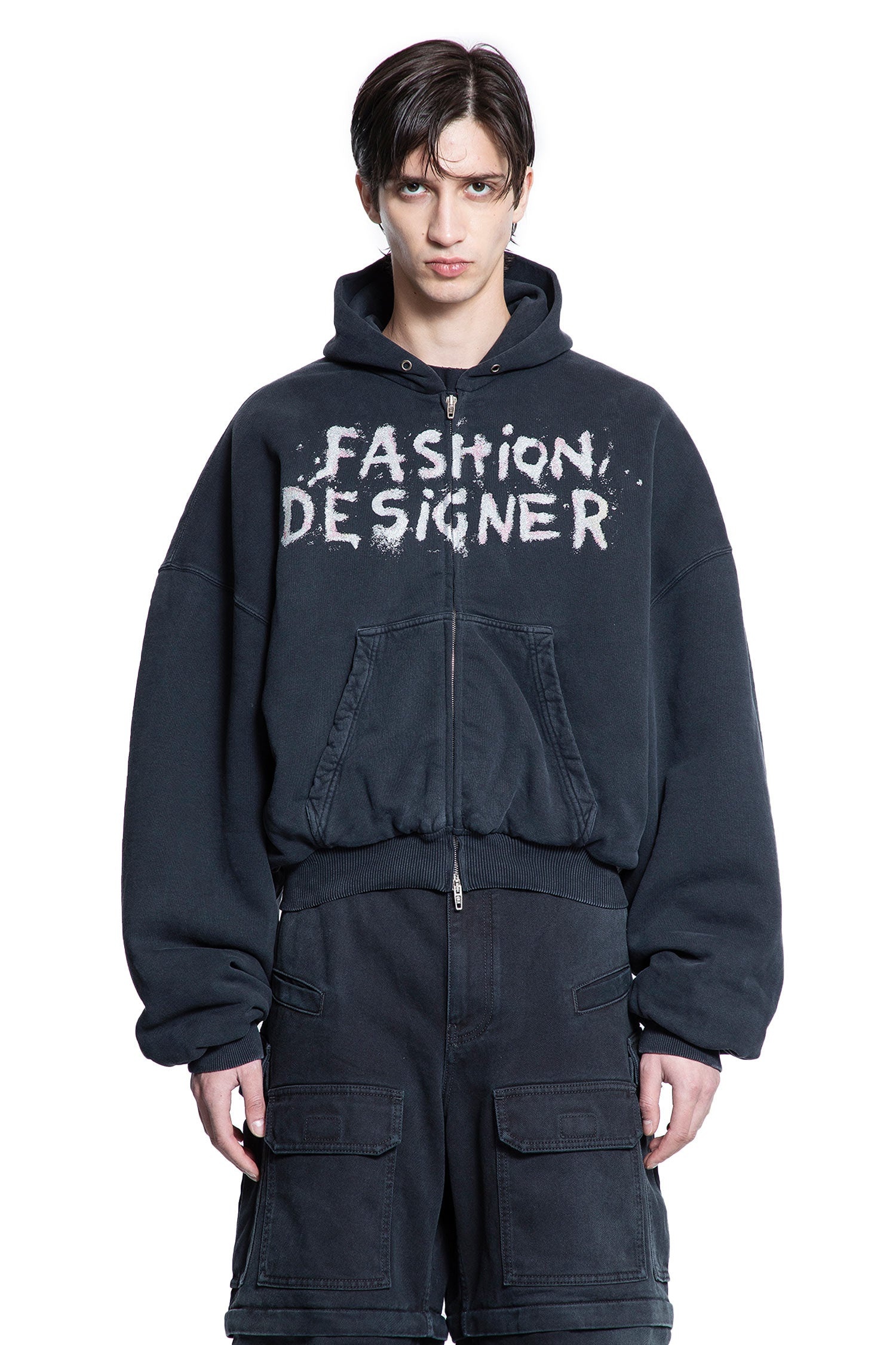 【送料&関税込】Balenciaga Round Hoodie l Bb Heavy Molle BALENCIAGA Fashion-Designer-Round-Zip-Up-Hoodie | antonioli