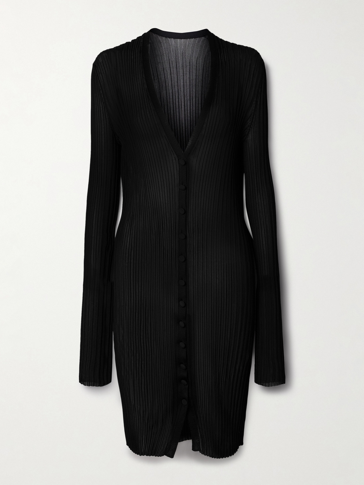Ramon Ribbed-knit Cardigan - 1