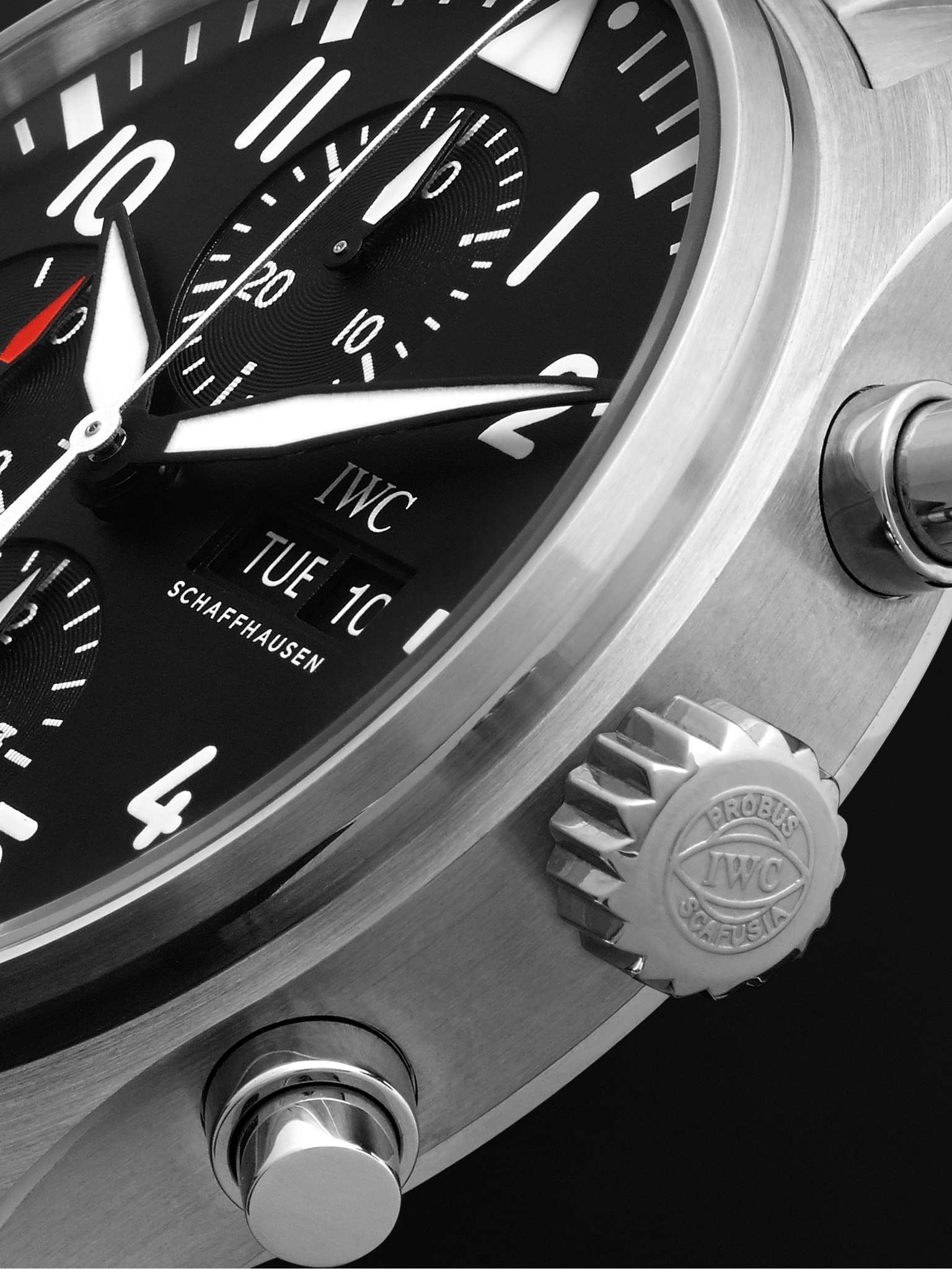 Pilot's Automatic Chronograph 43mm Stainless Steel Watch, Ref. No. IW377710 - 3