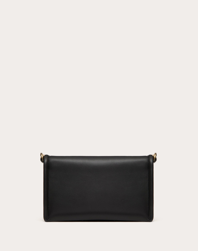 VLOGO CHAIN CLUTCH BAG IN NAPPA LEATHER WITH CHAIN 4
