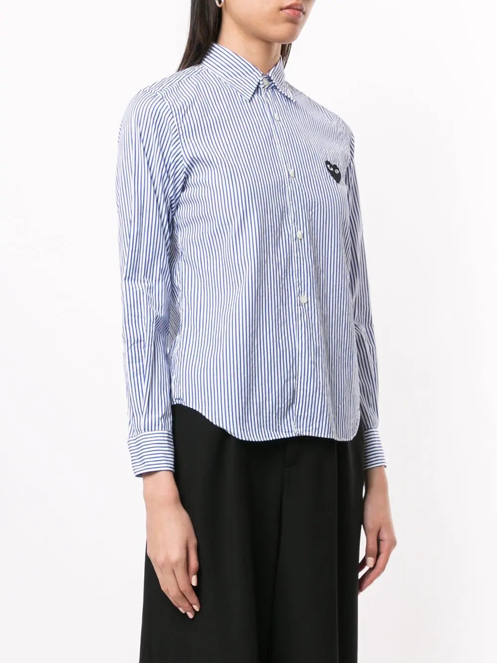 striped-print branded shirt - 3