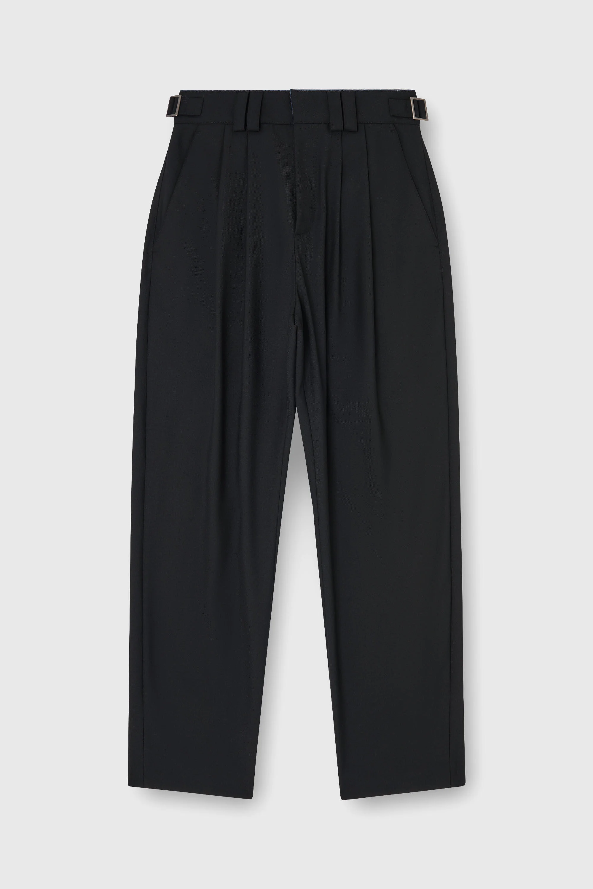 TAILORED PANTS WITH DENIM DETAIL - 1