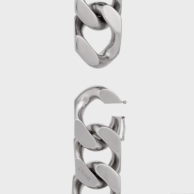 Teen Knight Poem Chain Necklace in Aluminium and Silver Brass 3